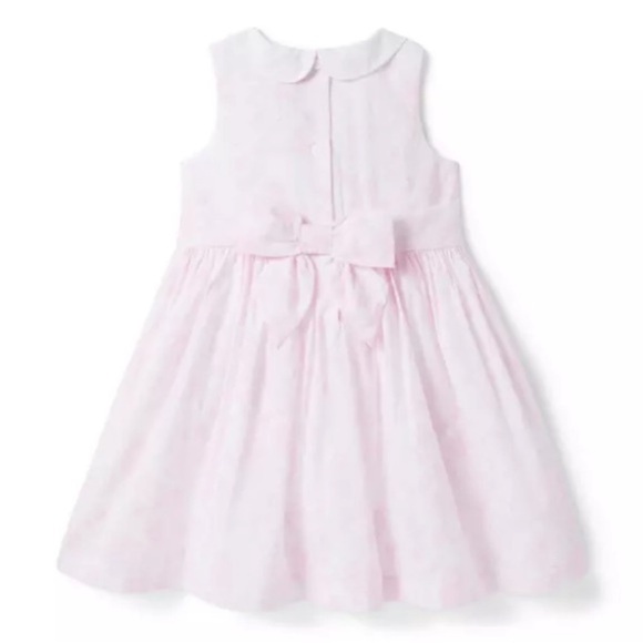 Sold Out JANIE and JACK girls The Charlotte Bunny Toile Smocked Sundress Size:4 - Picture 3 of 14